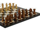 WorldWise - 14 Inch German Sheesham Wood Chess Set in Brown/Ivory Color
