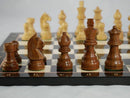 WorldWise - 14 Inch German Sheesham Wood Chess Set in Brown/Ivory Color