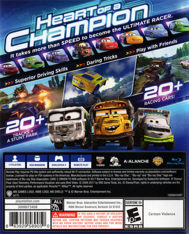 cars 3 - Driven to Win (used)