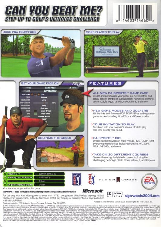 Tiger Woods PGA Tour 2004 (usagé)