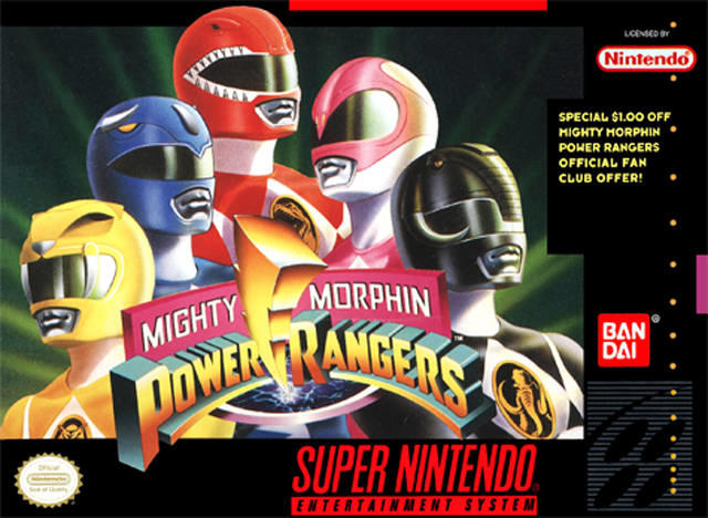 MIGHTY MORPHIN POWER RANGERS  ( Cartouche seulement ) (usagé)