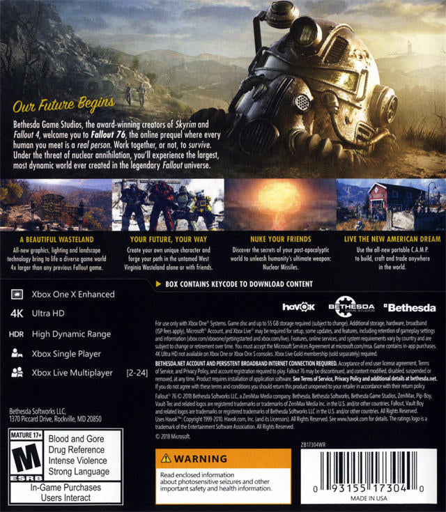 FALLOUT 76 (usagé)