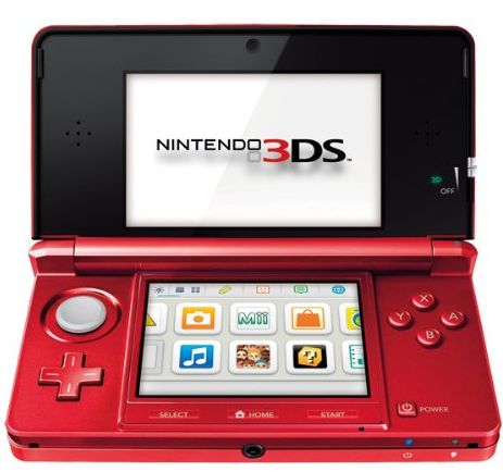 Nintendo 3DS - Metallic Red (Box and booklet not included) (used)