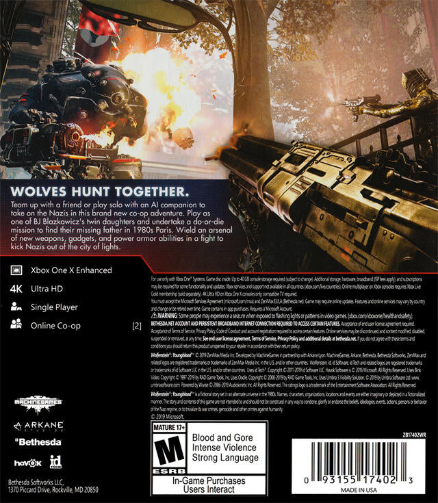 WOLFENSTEIN - YOUNGBLOOD