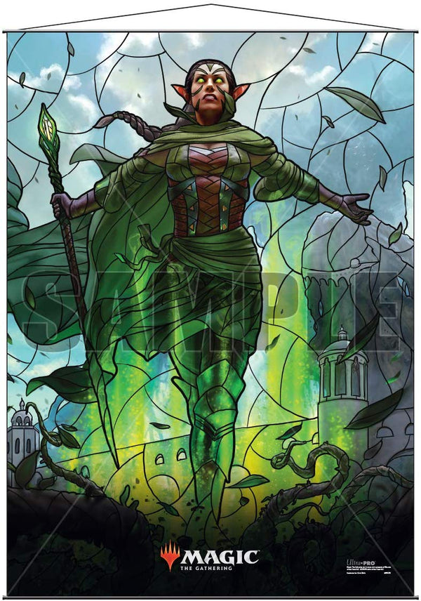 Ultra Pro - Wall Scroll - Magic The Gathering  -  Stained Glass  -  Nissa  -  68 X 95 cm