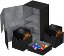 Ultimate Guard - 200+ Card Deck Box - Twin Flip'n'tray Xenoskin - Black
