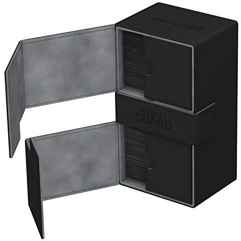 Ultimate Guard - boîte de deck de 200+ cartes  -  Twin Flip'n'tray Xenoskin  -  Noire