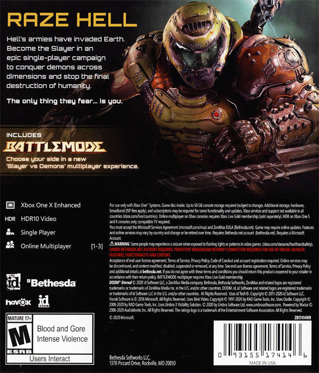DOOM ETERNAL (used)