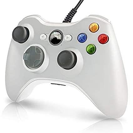 Klermon - Manette avec fil pour Xbox 360 / PC - Blanc
