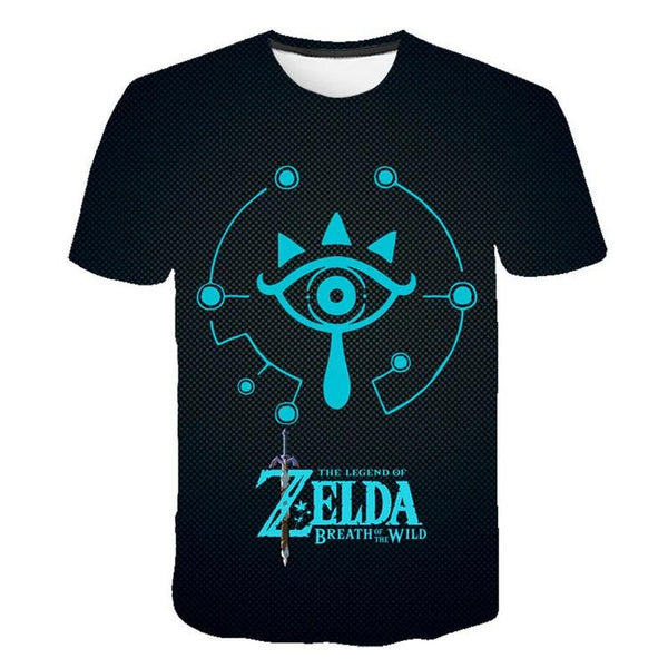 T-shirt de Legend of Zelda  -  Breath of the Wild  -  Logo oeil  ( Grandeur enfants / 13-14 ans )