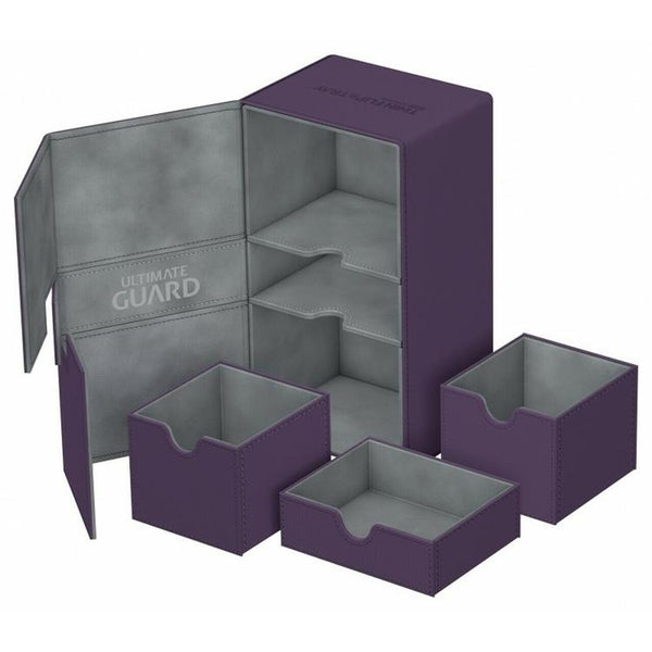 Ultimate Guard - boîte de deck de 200+ cartes  -  Double Flip'n'tray Xenoskin  -  Violet