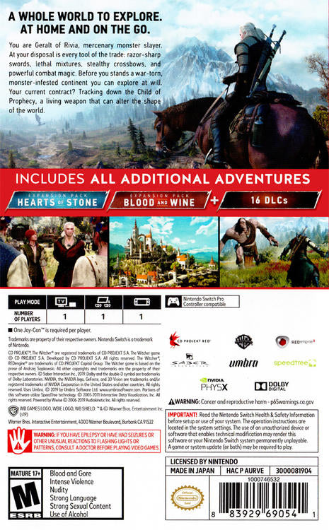 THE WITCHER III  -  WILD HUNT COMPLETE EDITION