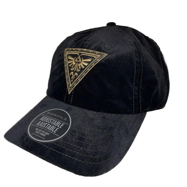 Adjustable Pre-Curved Cap - The Legend of Zelda - Triforce Logo - Gold / Black