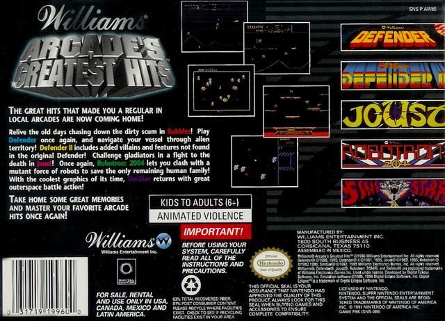 Williams Arcade's Greatest Hits (usagé)