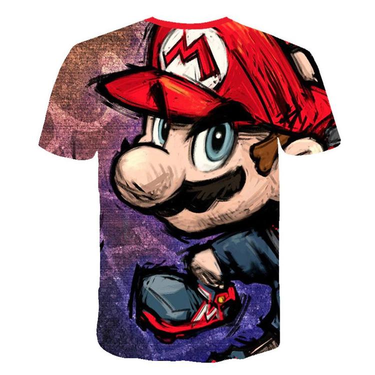 Super Mario Bros t-shirt. - Mario Faché soccer (Children size / 7-8 years old)