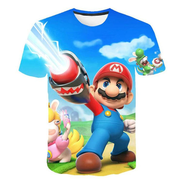T-shirt de Mario + Rabbids:  Kingdom Battle  ( Grandeur enfants / 7-8 ans )
