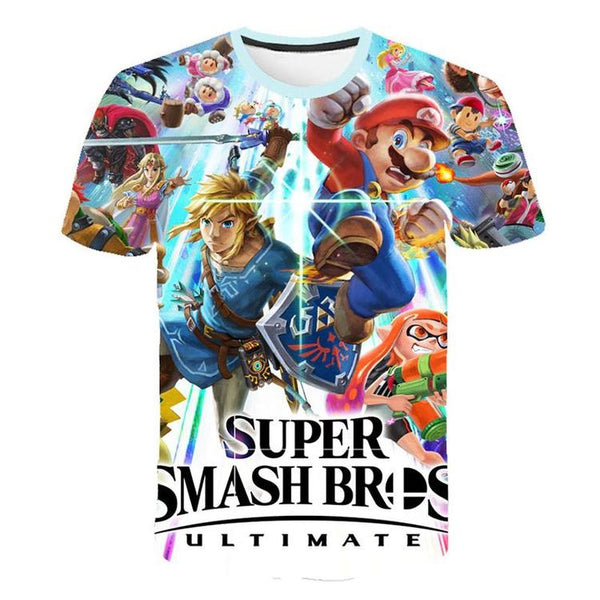 T-shirt de Super Smash Bros. Ultimate  ( Grandeur enfants / 9-10 ans )