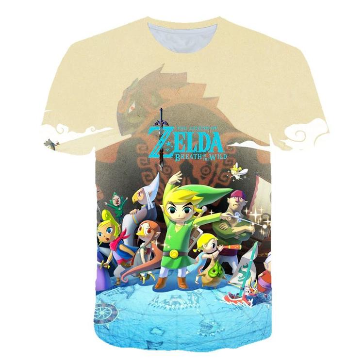 T-shirt de Legend of Zelda  -  The Windwaker  ( Grandeur enfants / 9-10 ans )