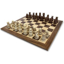 15 inch wooden medieval chess set