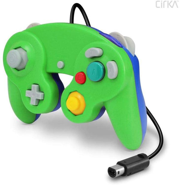 Cirka - Gamecube / Wii Controller - Blue and Green