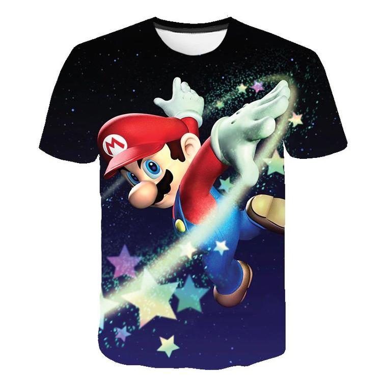 T-shirt de Super Mario Galaxy  -  Mario  ( Grandeur enfants / 5 ans )