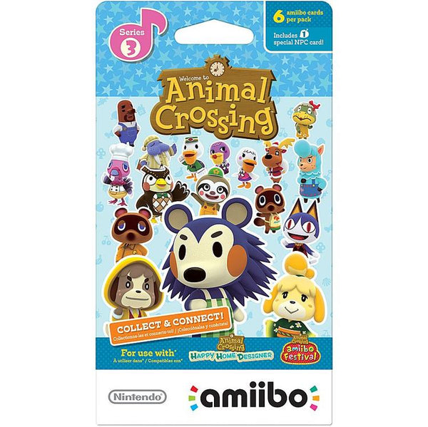 Amiibo - Paquet de Cartes Welcome to Animal Crossing  -  Series 3