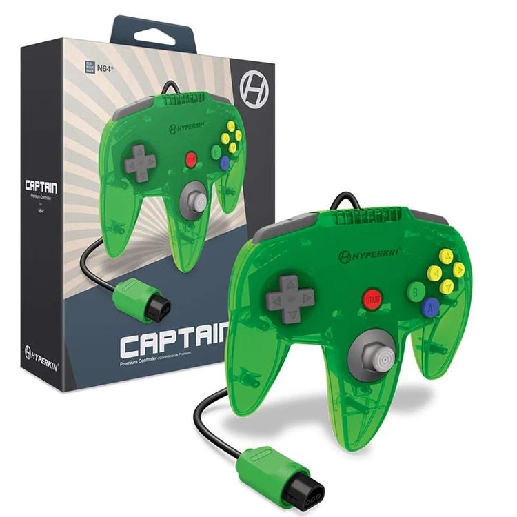 Hyperkin - Captain Premium Funtoon Collector's Edition Controller for Nintendo 64 - Green
