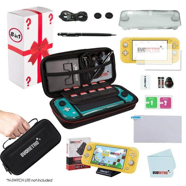 Evoretro - Ensemble de protection pour Nintendo Switch Lite