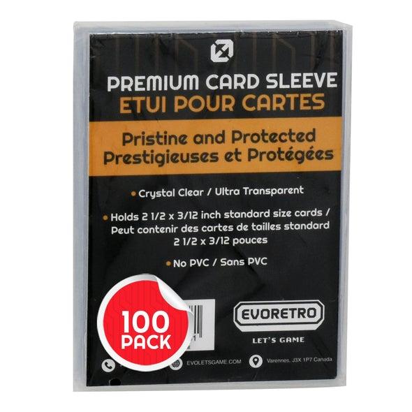 EvoRetro - 100 Sleeves grandeur standard (3" X 4")  -  Crystal Clear