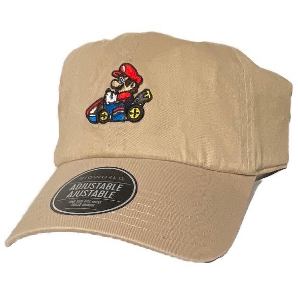 Super Mario Bros. Adjustable Pre-Curved Cap - Mario Kart / Beige