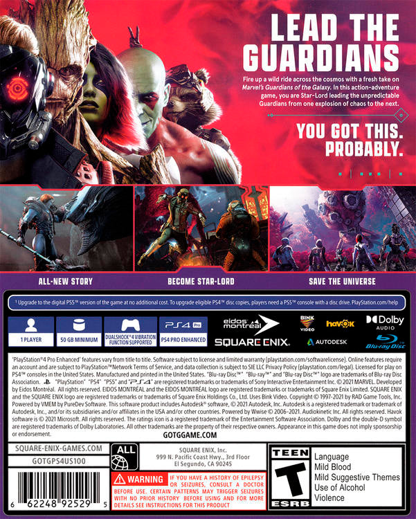 MARVEL GUARDIANS OF THE GALAXY (usagé)
