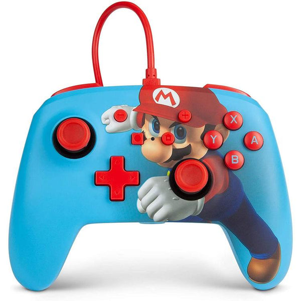 Power A - Manette avec fil Optimisée pour Nintendo Switch - Super Mario - Bleu