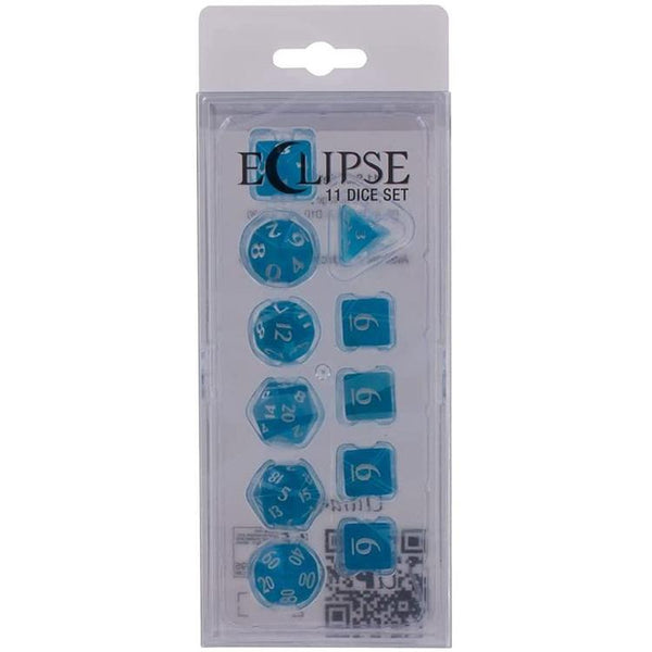 Ultra Pro - 11 Polyhedral Dice Set - Eclipse - Sky Blue