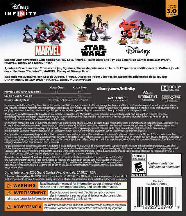 DISNEY INFINITY 3.0 + set of figures (used)