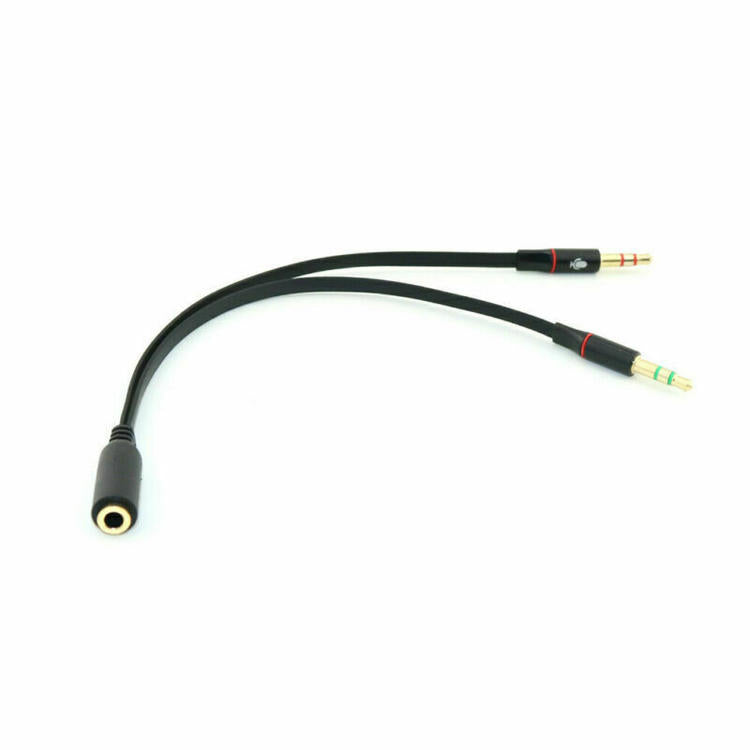 Adaptateur Y pour casque d'écoute  -  1X 3.5mm Femelle vers 2X 3.5mm Mâle