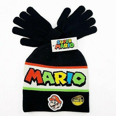 Super Mario Bros. beanie with gloves