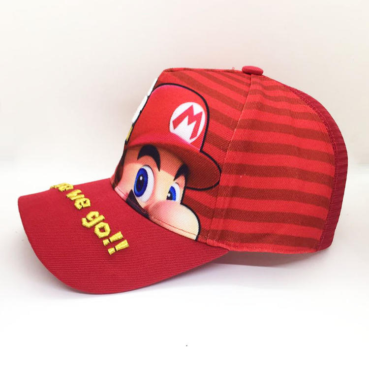 Super Mario Run Here we go!! Adjustable Pre-Curved Cap