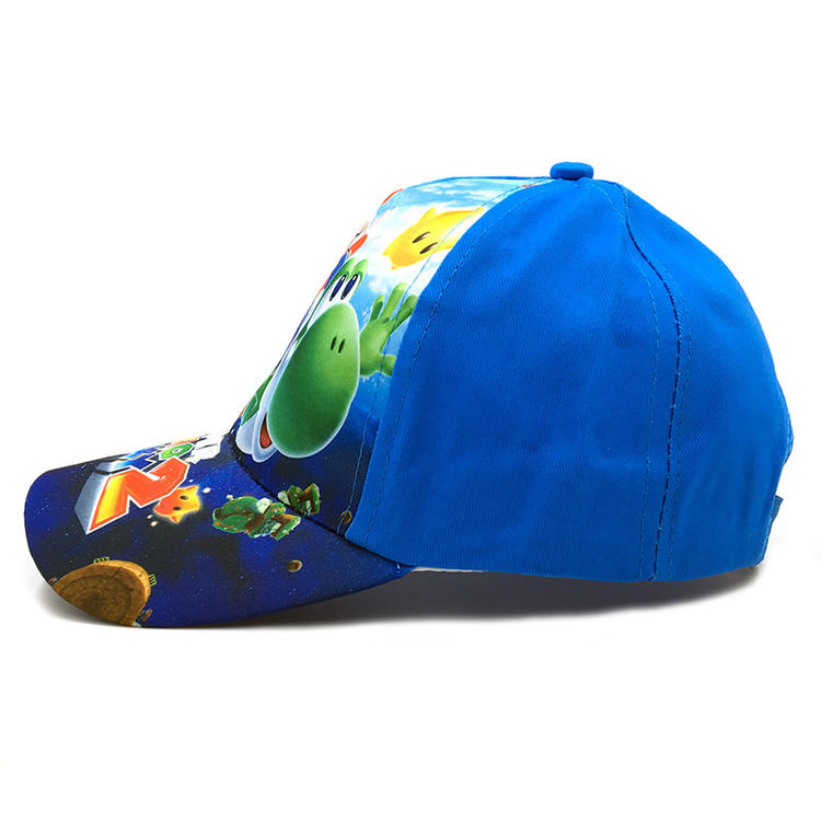 Casquette Pré-Courbée ajustable de Super mario Galaxy 2 - Bleu