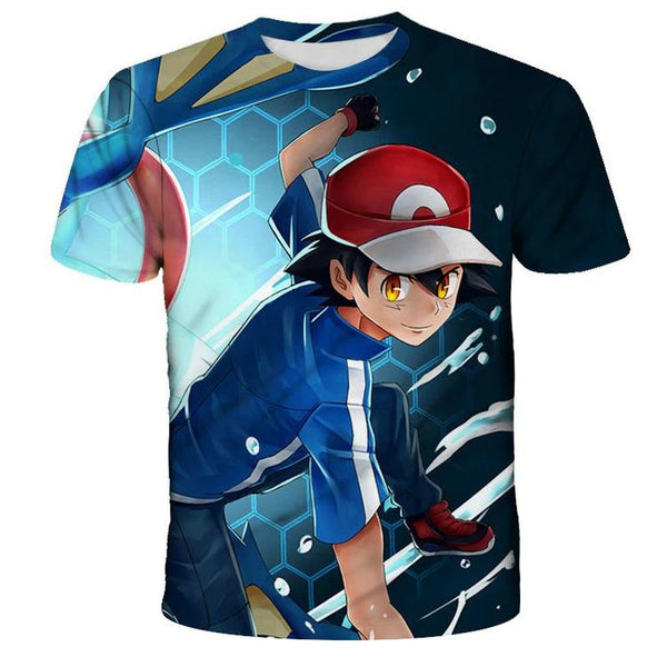 T-shirt de Pokémon  -  Sasha  ( Grandeur enfants / 9-10 ans )