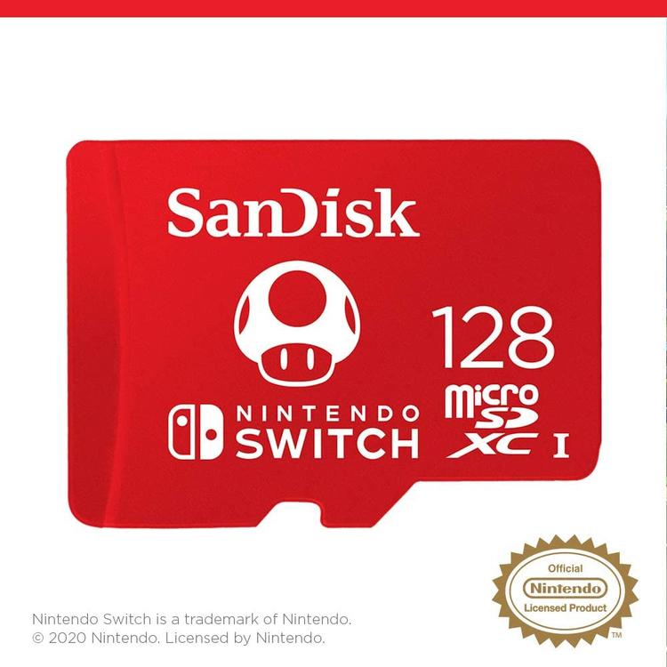 SanDisk - Super Mario bros microSDXC memory card for Nintendo Switch - 128GB