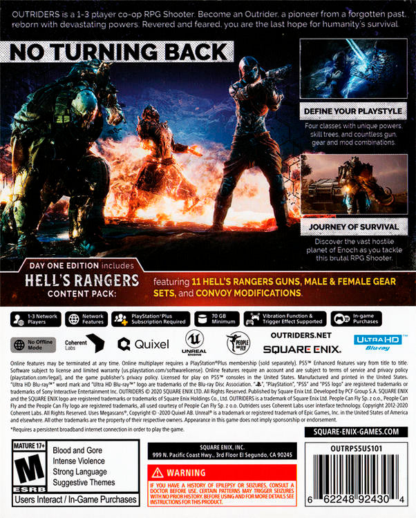 Outriders - Day One Edition (used)