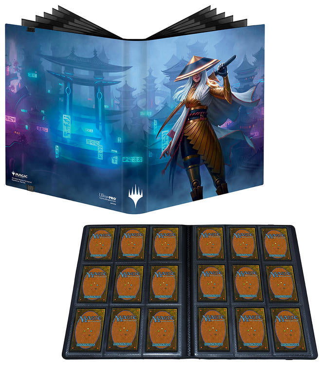 Ultra Pro - Portfolio 9 pochettes - 360 emplacements  -  Magic The Gathering  -  Kamigawa Neon Dynasty  -  The Wandering Emperor