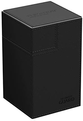 Ultimate Guard - boîte de deck de 100+ cartes  -  Flip'n'tray Xenoskin  -  Noire