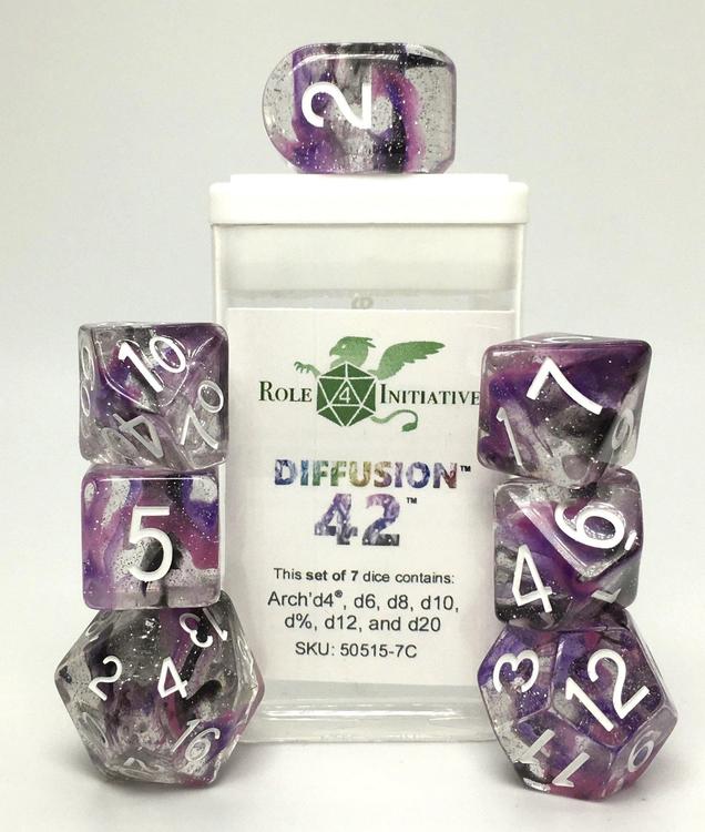Role 4 initiative - Set of 7 polyhedral dice - Diffusion 42