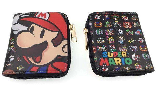 Wallet with zipper - Super Mario Bros. and his friends