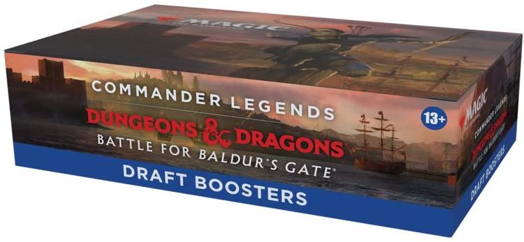 Magic The Gathering - Boîte de Draft Boosters  -  Commander Legends  -  Dungeons & Dragons Battle for Baldur's Gate