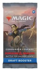 Magic The Gathering - Paquet de Draft Boosters  -  Commander Legends  -  Dungeons & Dragons Battle for Baldur's Gate