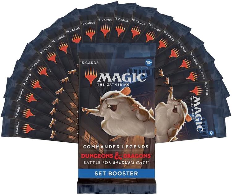 Magic The Gathering - Boîte de Set Boosters  -  Commander Legends  -  Dungeons & Dragons Battle for Baldur's Gate