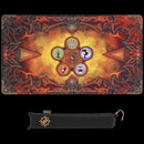 Enhance - TCG Playmat - Tapis de jeu de cartes de table avec bords cousus, surface lisse et pochette de voyage avec cordon de serrage - Compatible avec MTG, YuGiOh, Pokémon, Lord of the Rings, et autres TCG