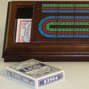 Royal cribble game with compartment - Made of walnut wood - 3 lanes